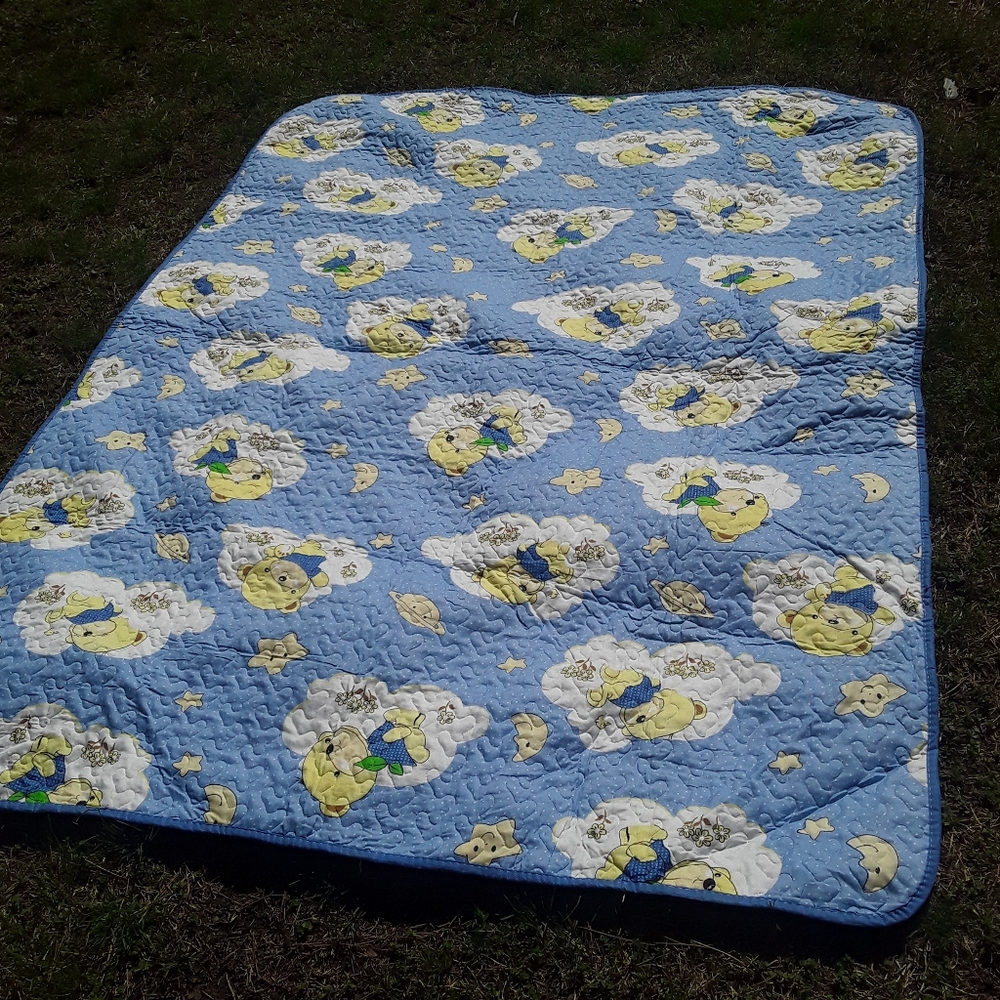 Mickey And Minnie Mouse Twin Blanket or bedspread 72x 53 in handmade - Picture 5 of 8